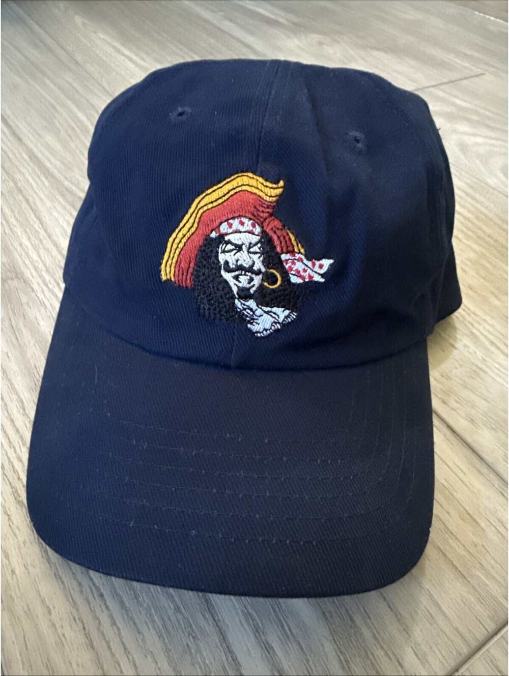 Captain Morgan Vtg Slideback Hat Navy One Size Adjustable Embroidered Spiced Rum